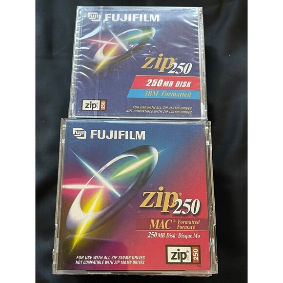 13x Lot of 13 Fujifilm Zip 250MB Disk IBM MAC Formatted NEW - Picture 1 of 5